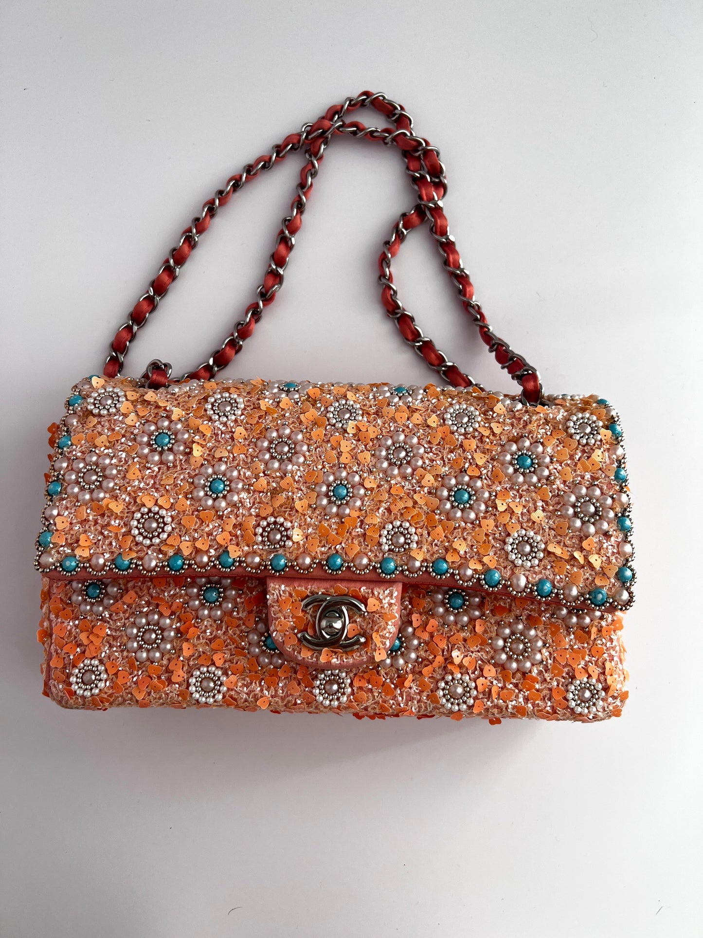 Chanel Classic Medium Embellished Double Flap bag Cruise2014