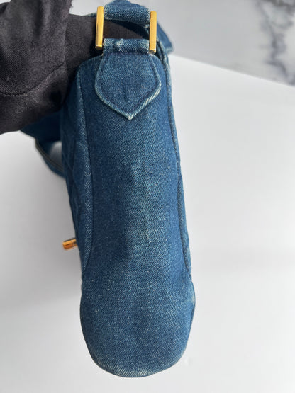 Vintage Chanel denim falp bag