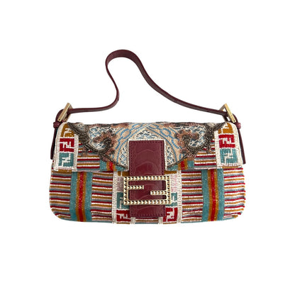 Vintage Fendi Embroidered Baguette