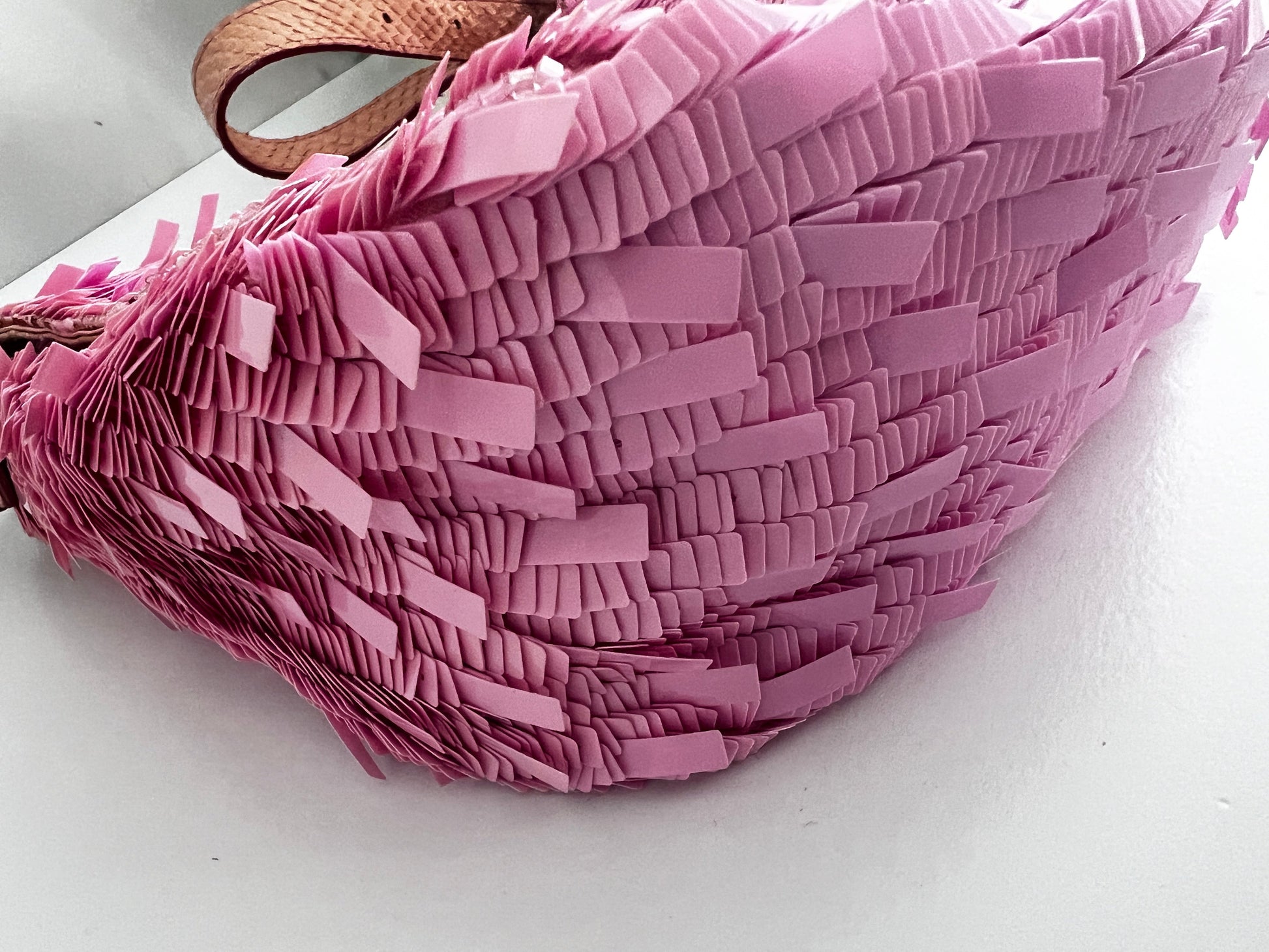 Fendi mamma size pink sequin baguette