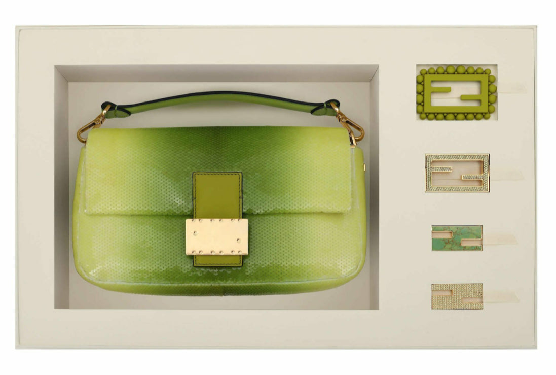 Fendi Fendi & SJP’s green sequin baguette