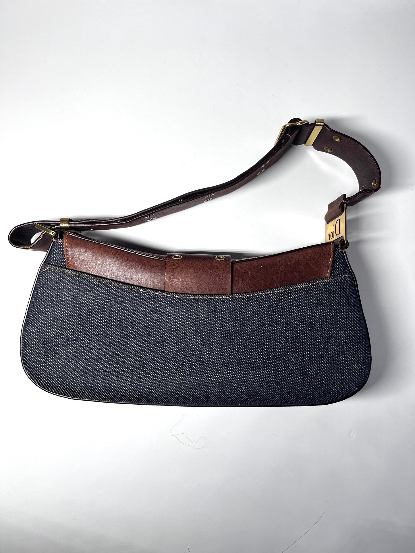 Dior denim punk shoulder bag