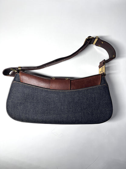 Dior denim punk shoulder bag