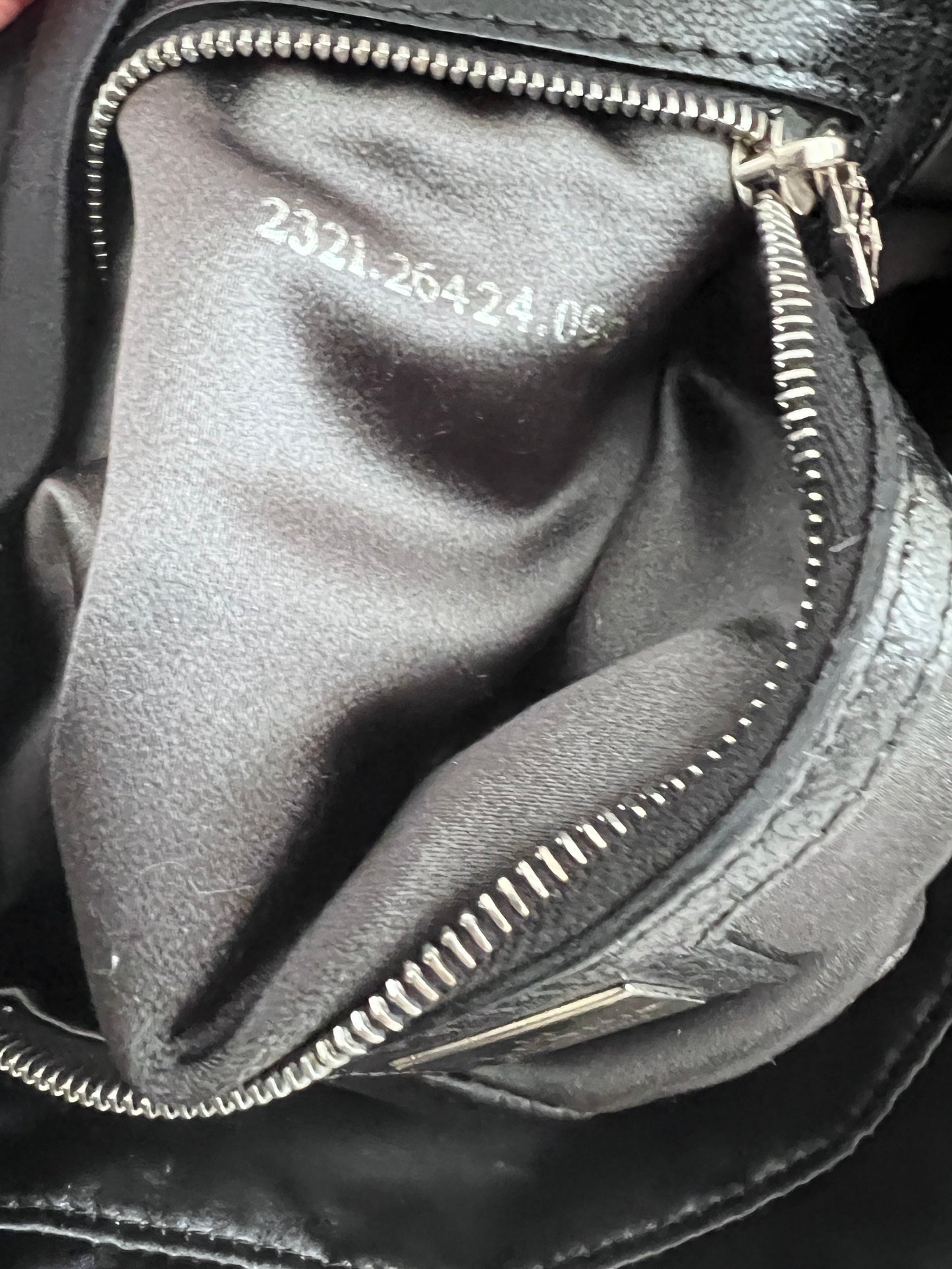 Vintage Fendi Black Satin baguette