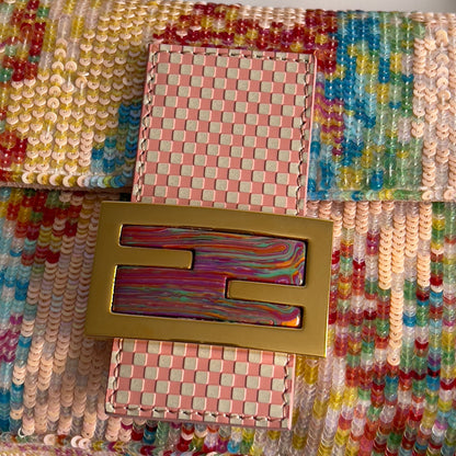 Fendi baguette rainbow sequin from 2013 shoulder bag