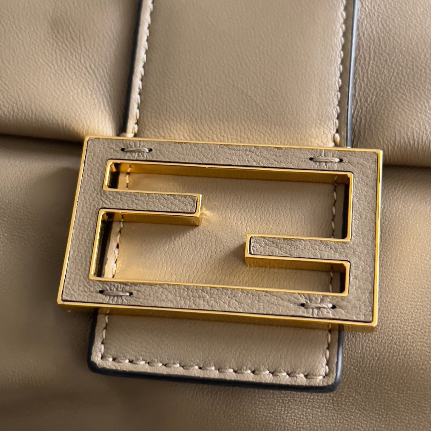 Fendi New Style Gray Medium Size Mamma Baguette