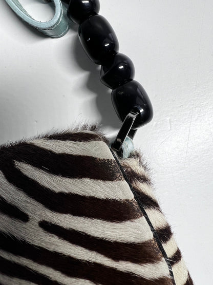 Vintage Dior zebra print pony hair Malice bag