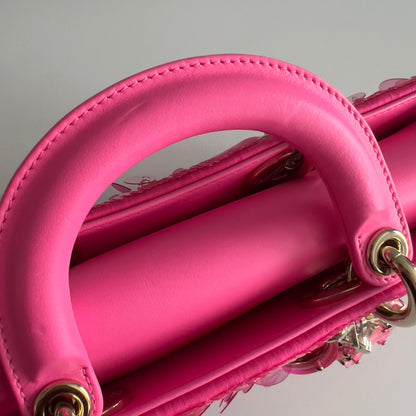 Dior Barbie Pink Sequin D-joy Bag Small Size