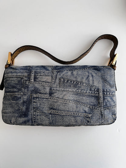 Fendi denim baguette