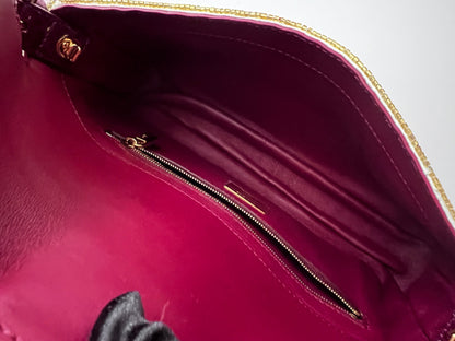 Fendi multi-color beaded FF baguette