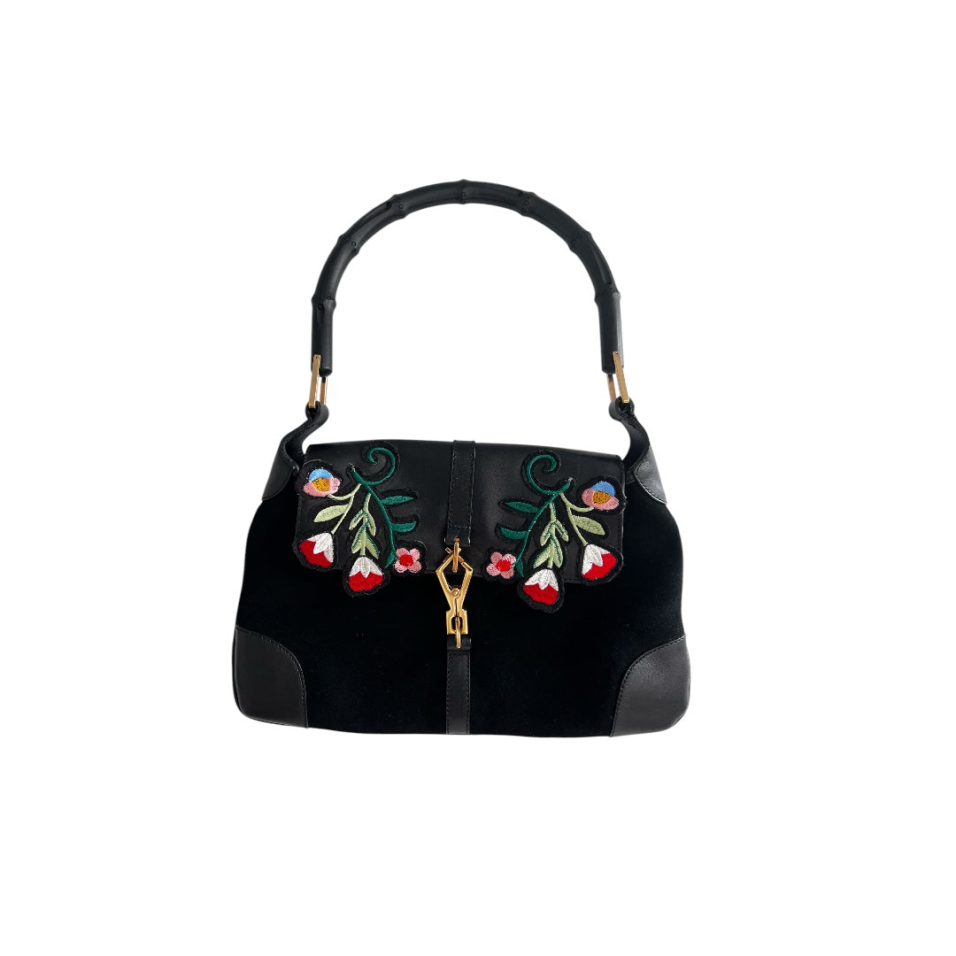 Gucci Vintage Gucci floral embroidered bag