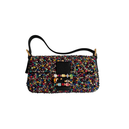 Fendi baguette jewel multicolor shoulder bag