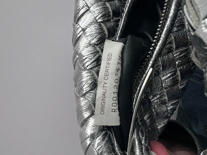 Bottega Veneta metallic silver mini Jodie