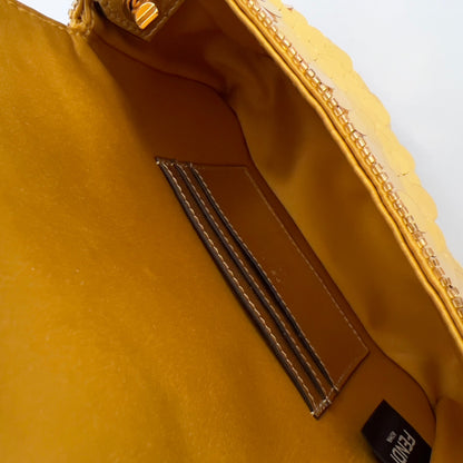 Fendi Mini Gold Sequin Baguette