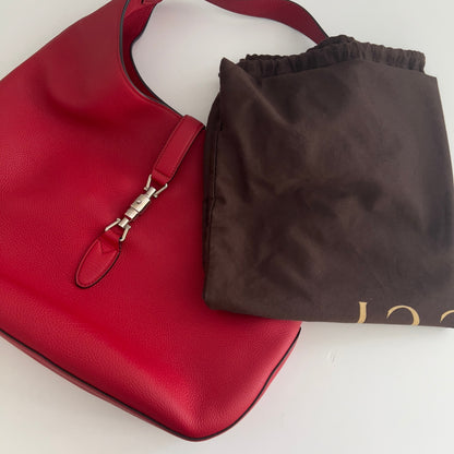 Gucci Red Soft Hobo Bag Big Size