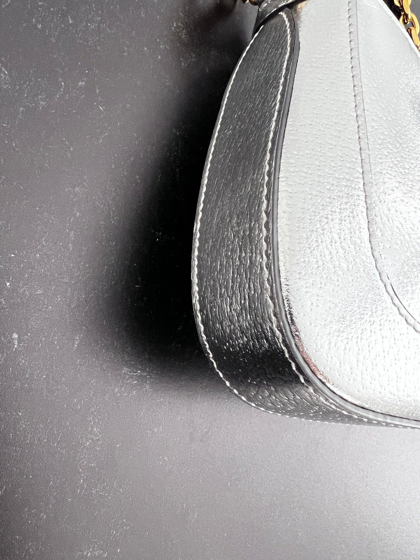 Gucci silver mini jackie1961 with chain