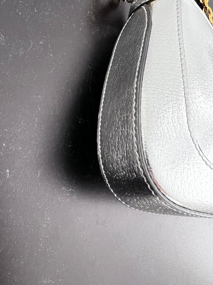 Gucci silver mini jackie1961 with chain
