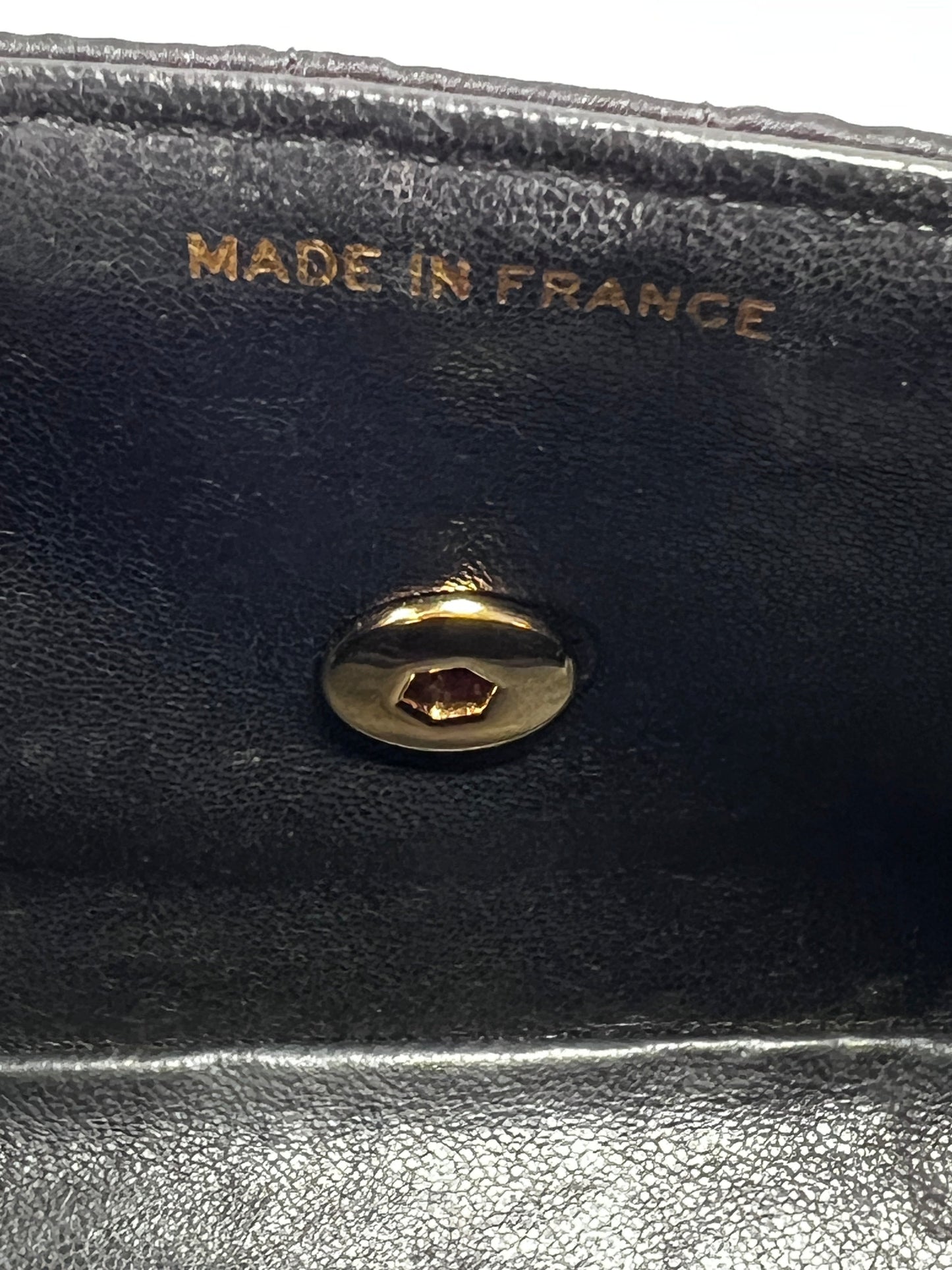 Vintage Chanel mini rectangular satin flap bag