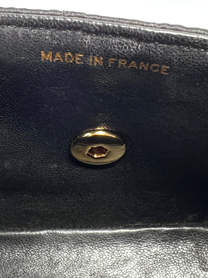 Vintage Chanel mini rectangular satin flap bag