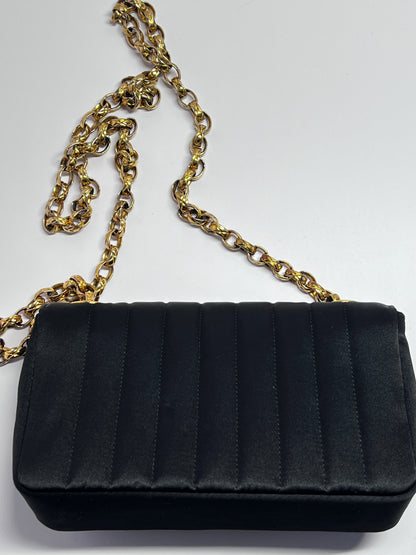 Vintage Chanel mini rectangular satin flap bag