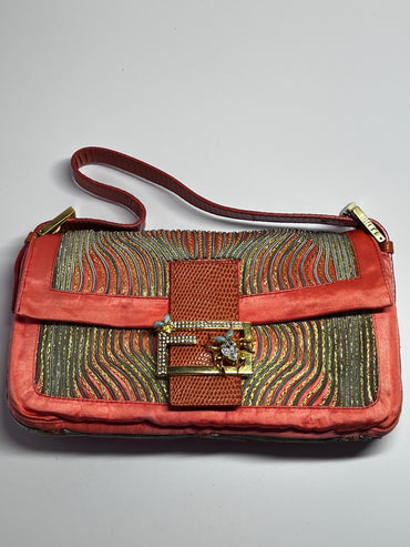 Vintage Custom Fendi Baguette - Tropical Insect Embroidery