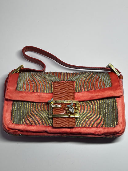 Vintage Custom Fendi Baguette - Tropical Insect Embroidery