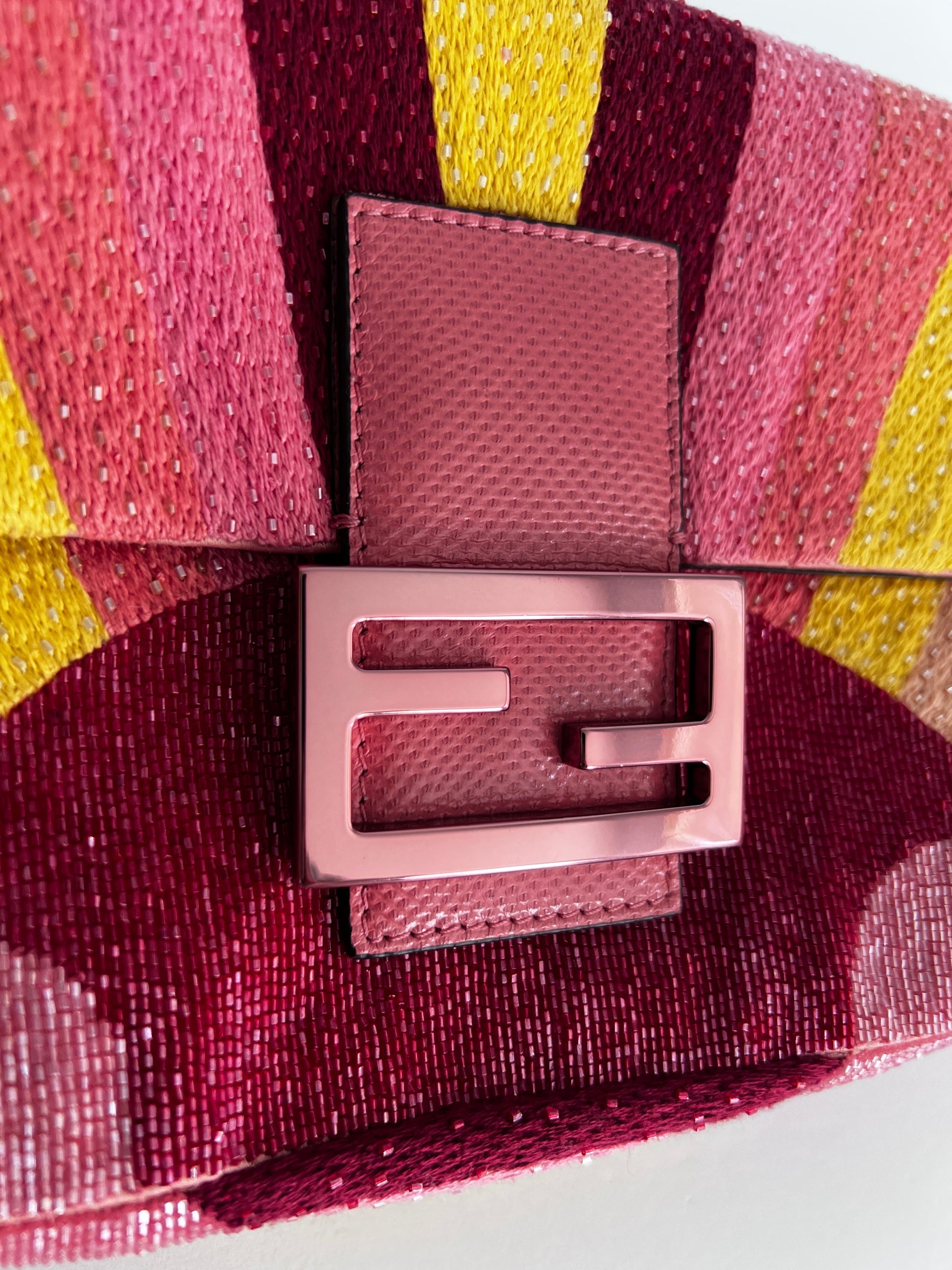 Fendi Sunset beaded baguette