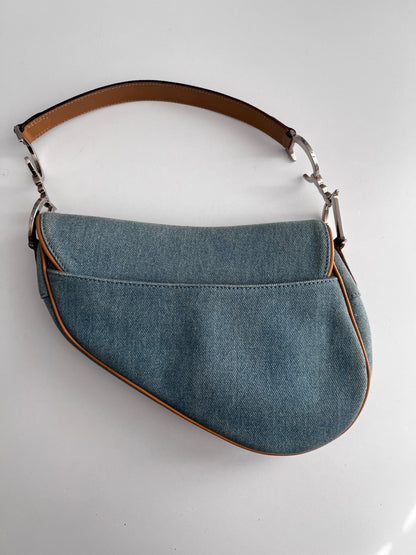 Dior denim saddle