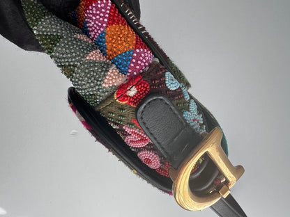 Dior new style beaded saddle bag from 2018 collection