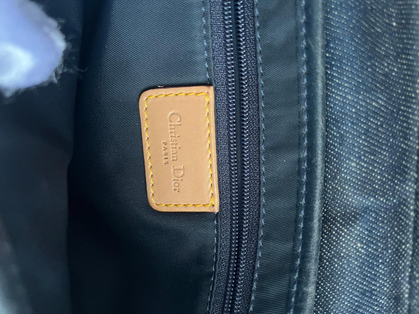 Dior saddle Jean leather gold hardware shoulder bag