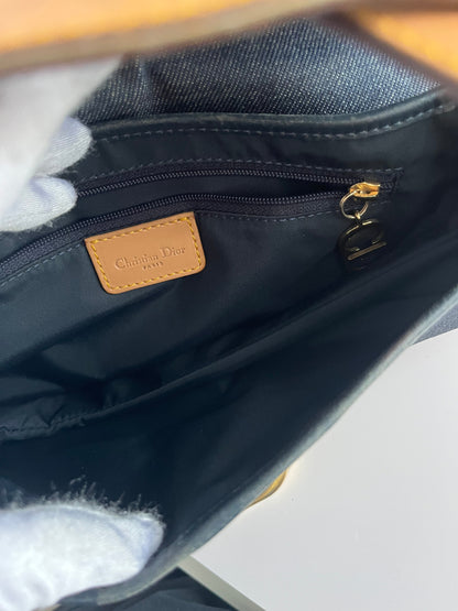 Dior saddle Jean leather gold hardware shoulder bag