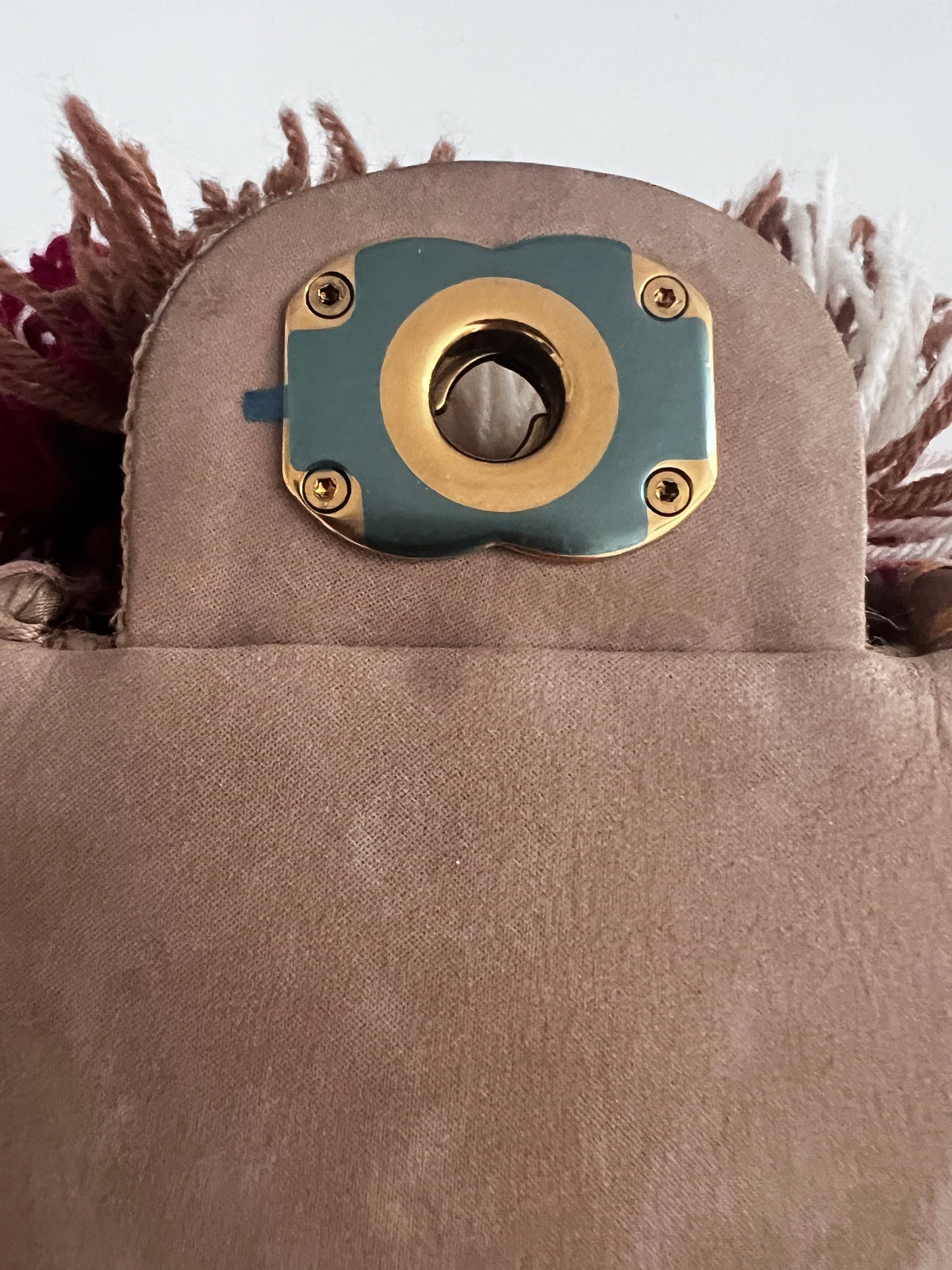 Chanel Limited Edition 2015 Dubai Resort Runway Woven Pom Pom Classic Flap Bag