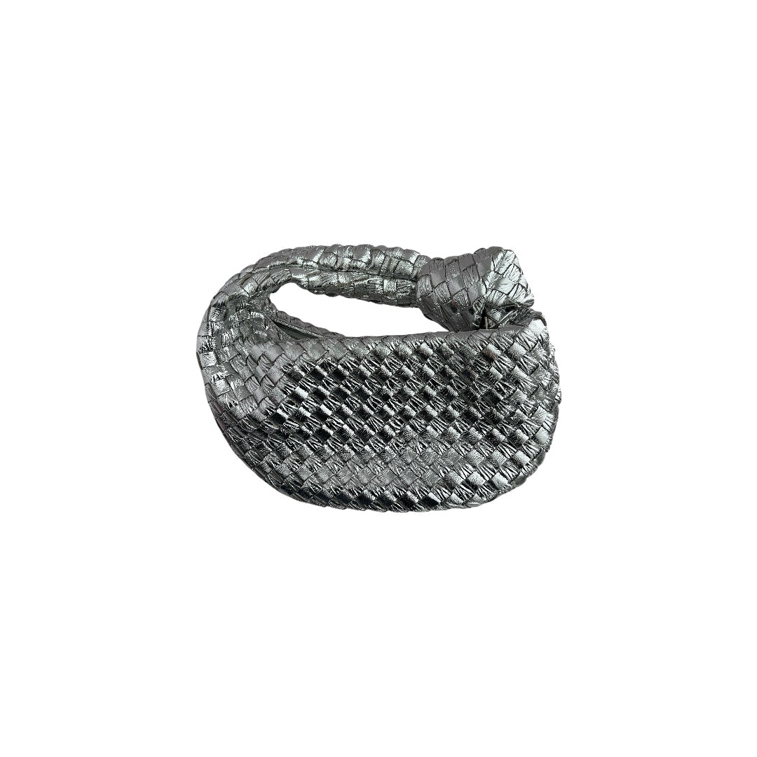 Bottega Veneta Bottega Veneta metallic silver mini Jodie