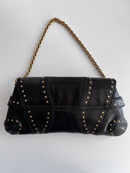 Gucci python skin medium size Horsebit Chian bag