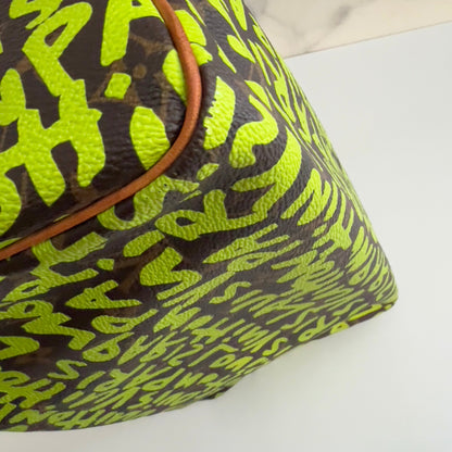 Louis Vuitton Monogram Green Graffiti Speedy 30
