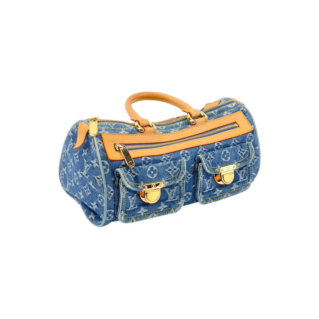 Louis Vuitton Louis Vuitton Neo denim speedy top handle bag