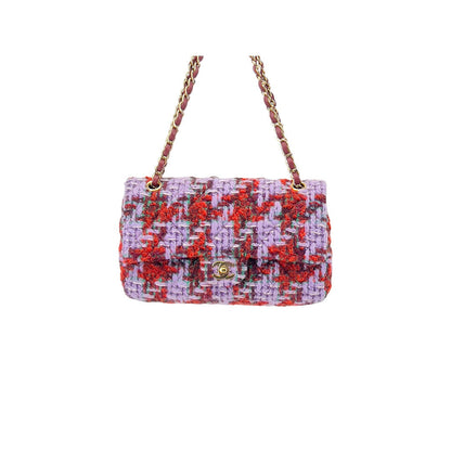 Chanel christams limited edition tweed double flap