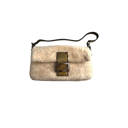 Fendi Baguette pure shearling shoulder bag