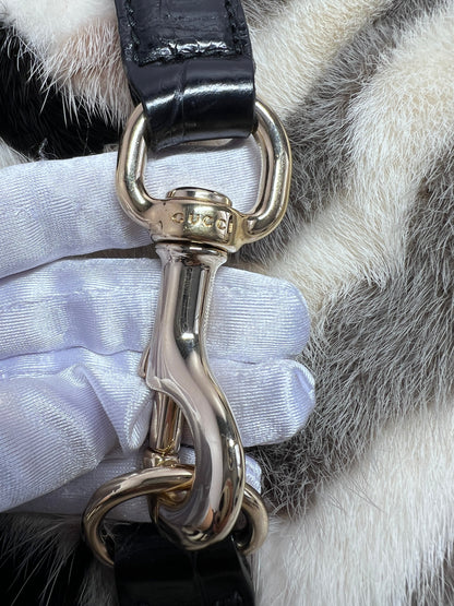 Vintage Gucci mink Crocodile big Jackie bag