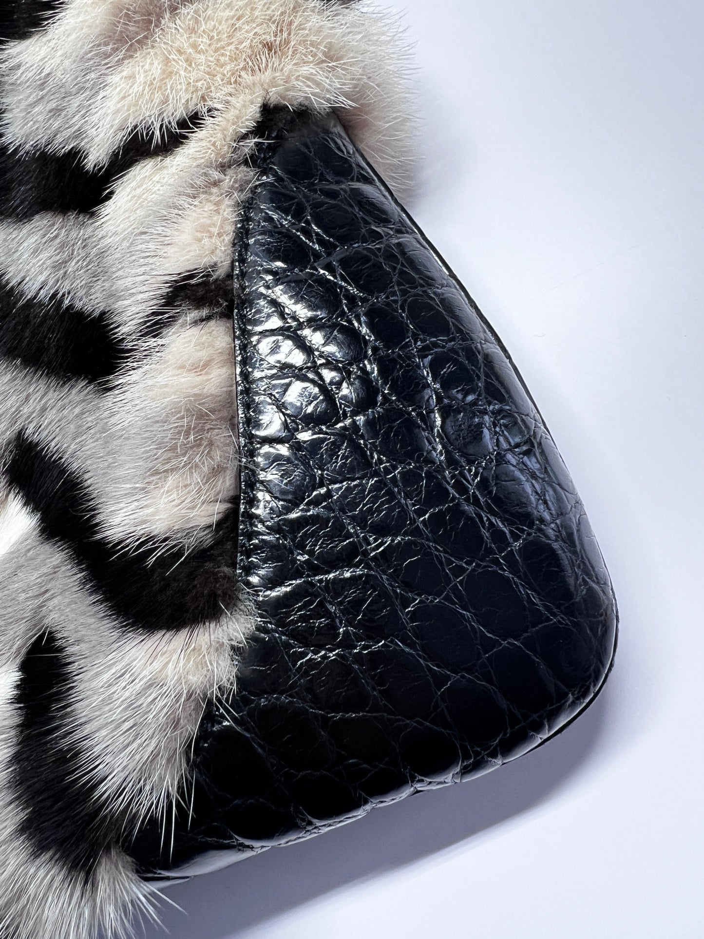 Vintage Gucci mink Crocodile big Jackie bag