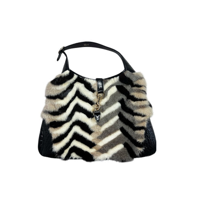 Vintage Gucci mink Crocodile big Jackie bag