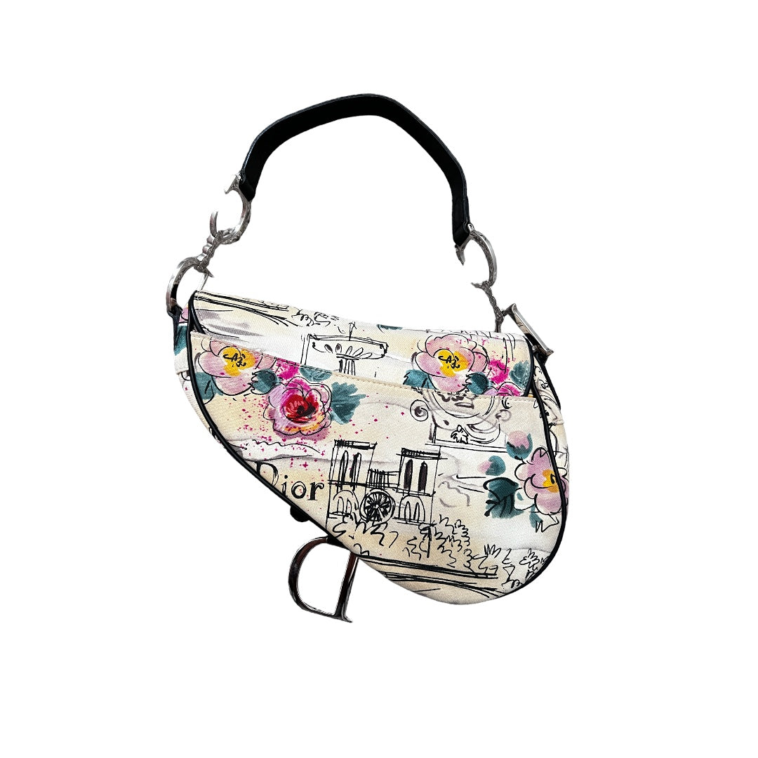 Vintage Paris 50's Dior saddle bag