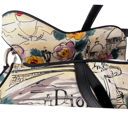 Vintage Paris 50's Dior saddle bag