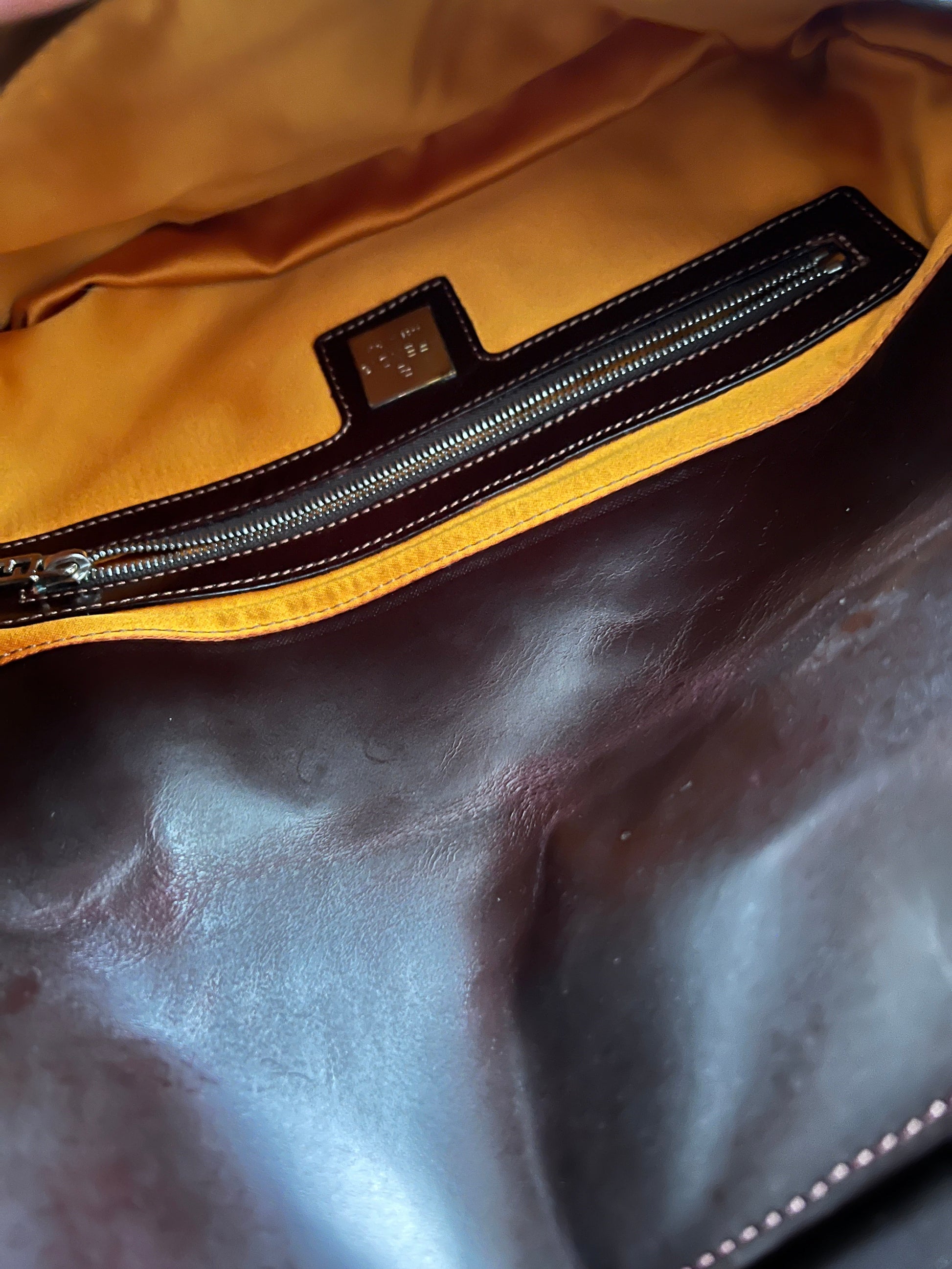 Fendi Vintage blue mermaid sequin baguette bag