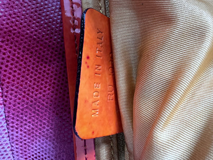 Vintage enamel red Dior saddle