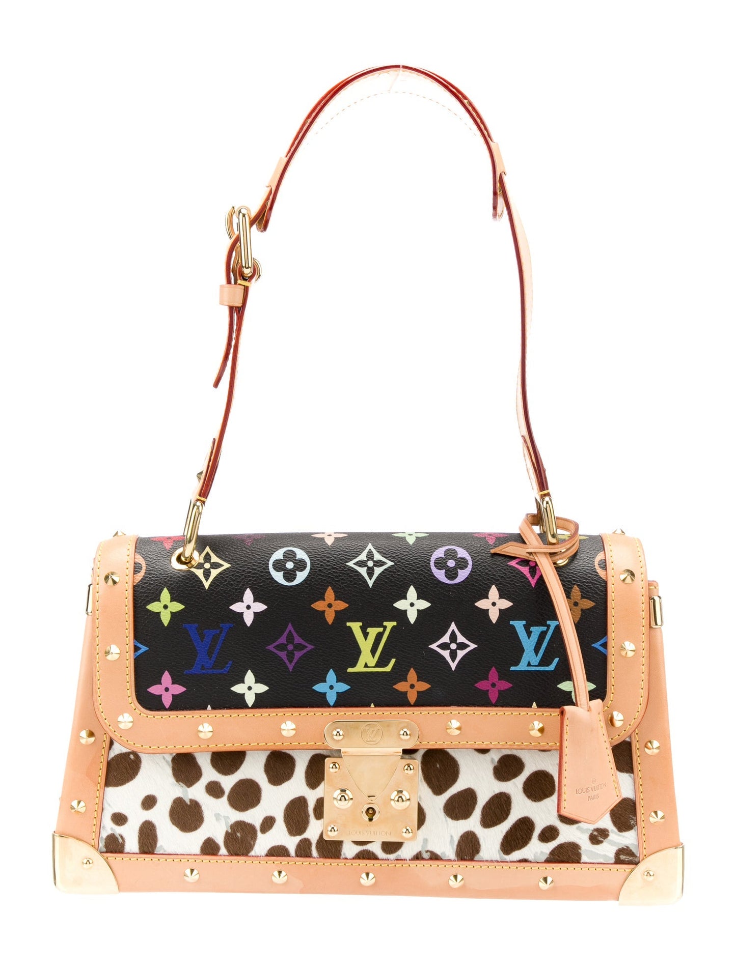 Louis Vuitton Dalmatian Pochette Monogram Multicolor Pony Hair