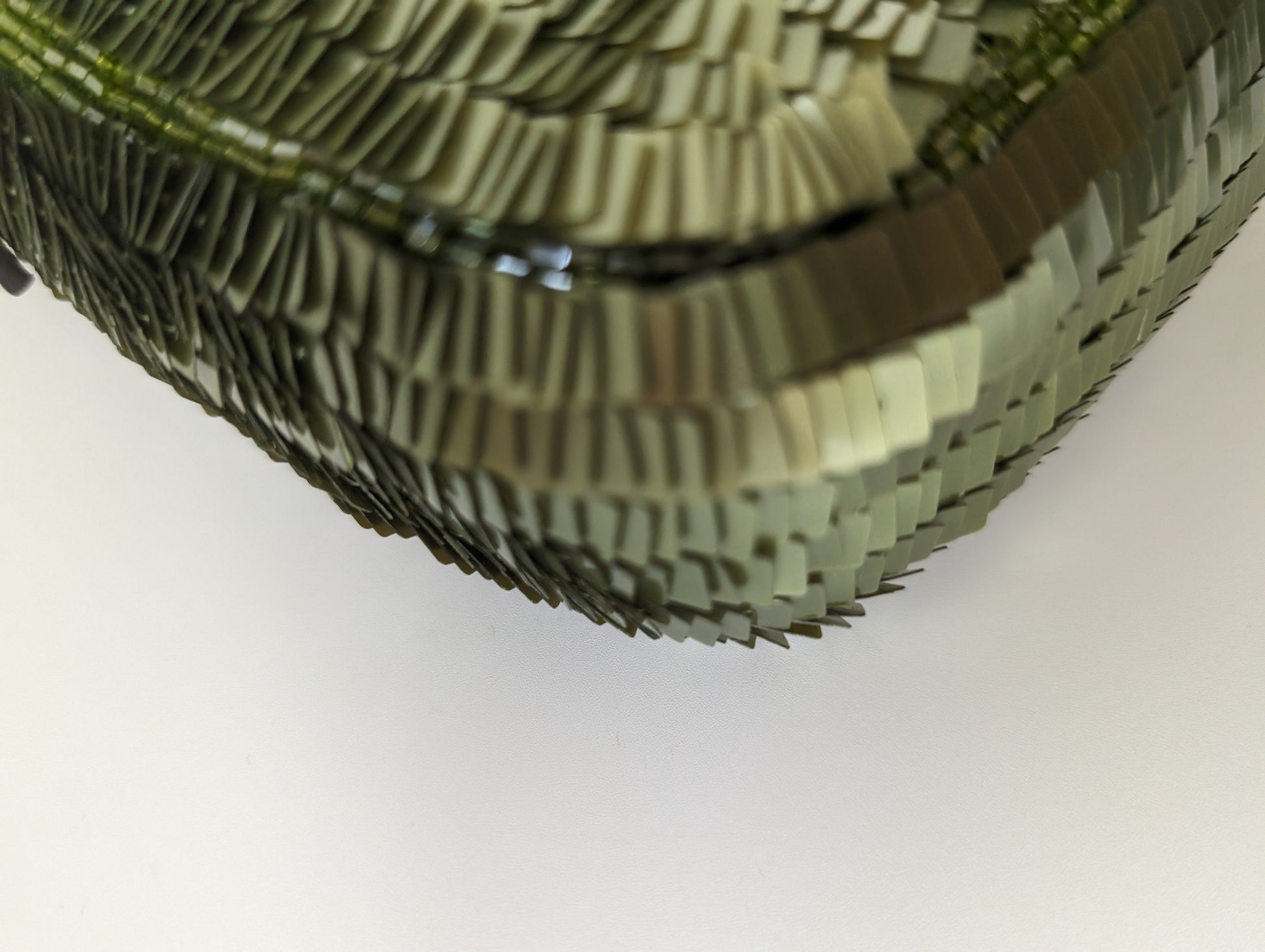 Pre-Owned Fendi Vintage green sequin baguette