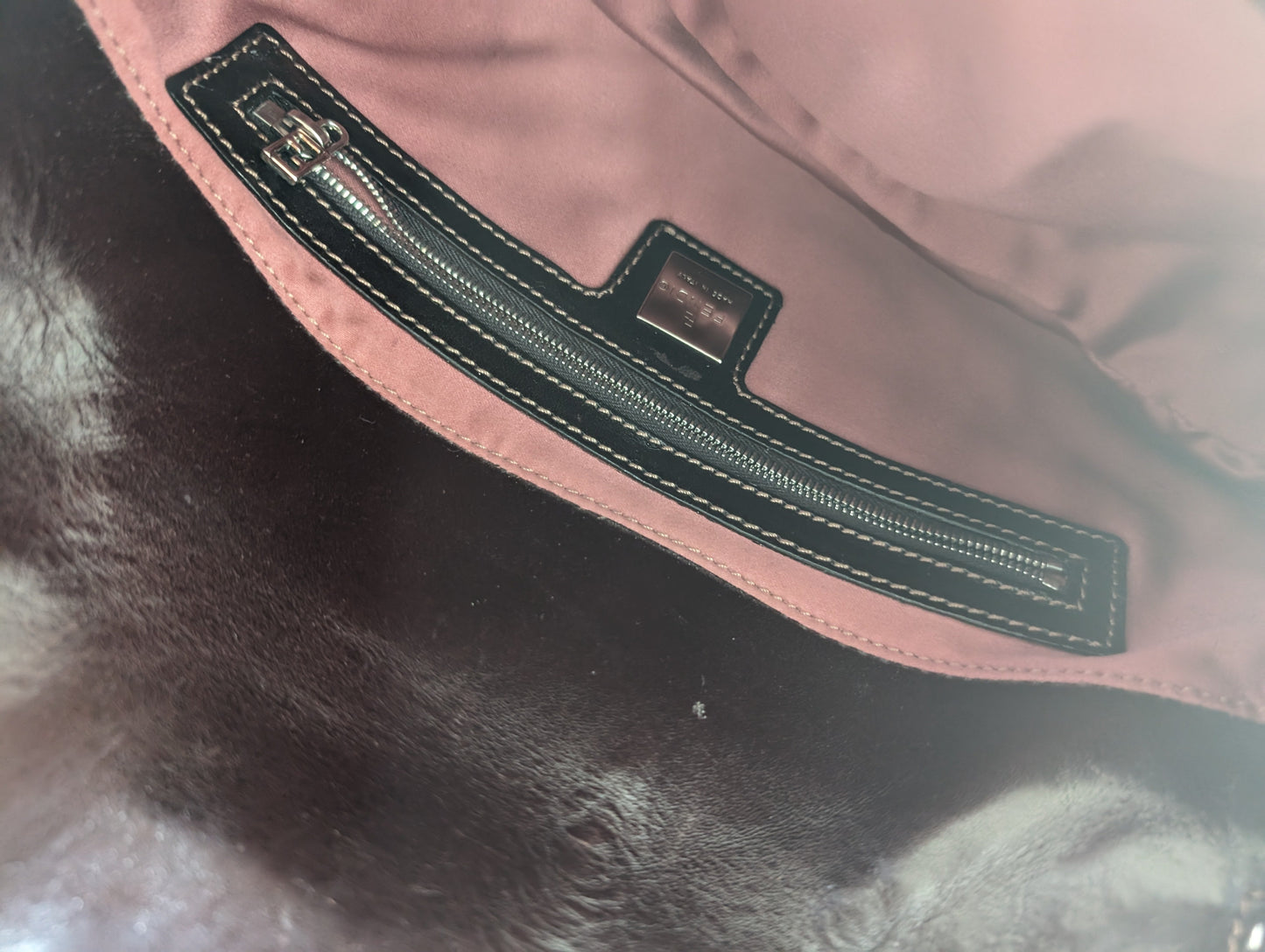 Pre-Owned Fendi Vintage green sequin baguette