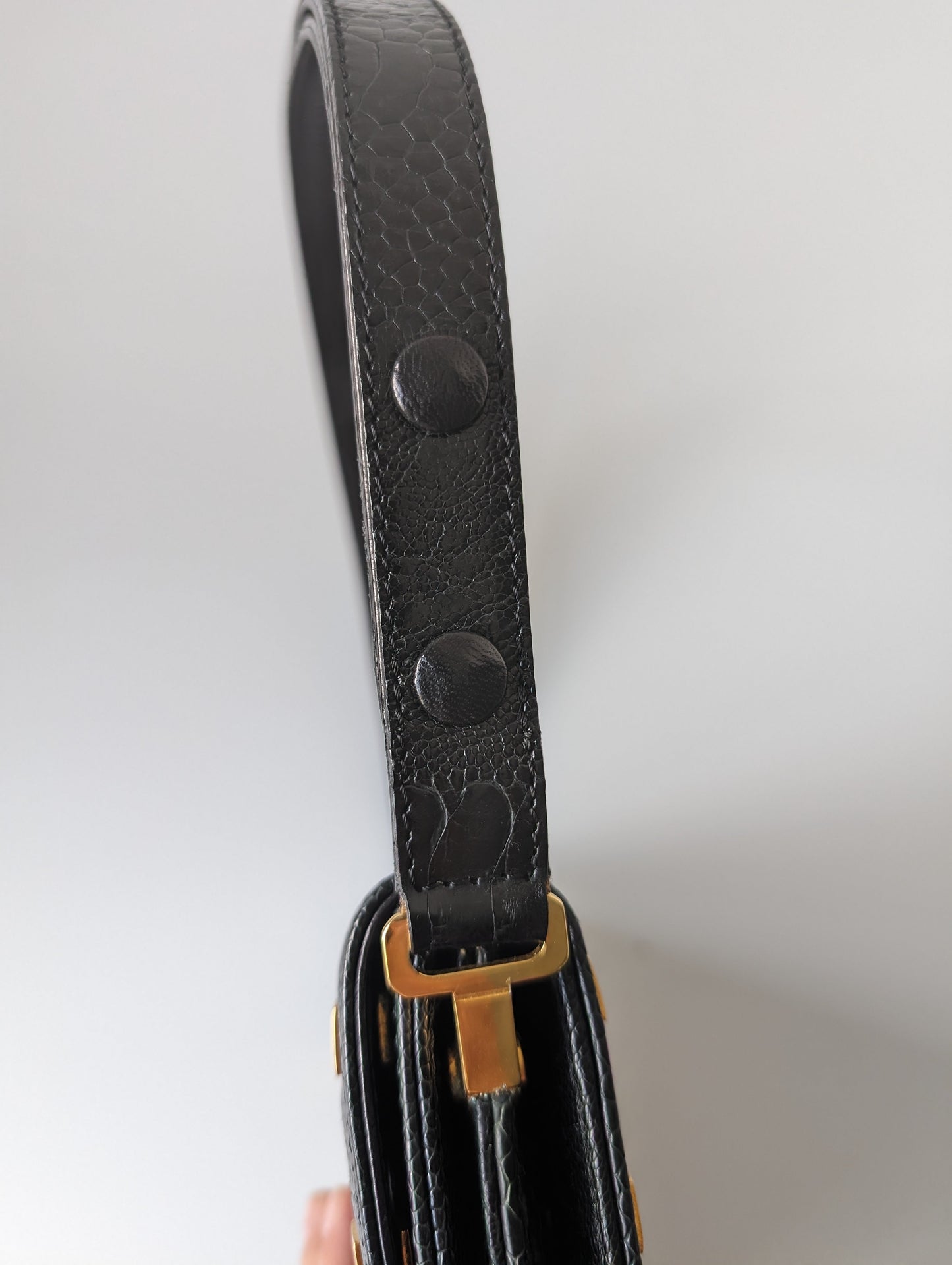 Pre-Owned Fendi Vintage exotic leather two way bag