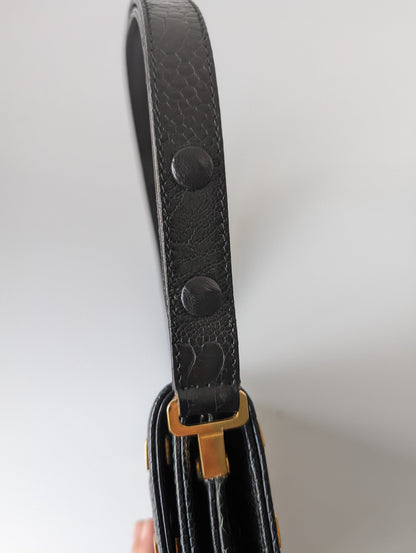 Pre-Owned Fendi Vintage exotic leather two way bag